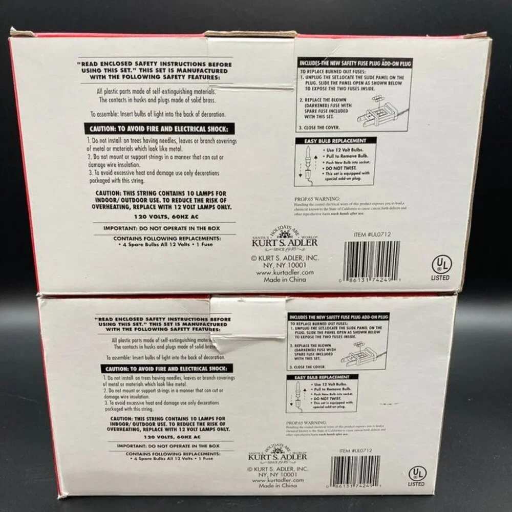 2 Kurt S. Adler 10 LT 5 PC Snowman Light Sets